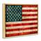 Stupell Industries US American Flag Rustic Pattern Floater Framed Art